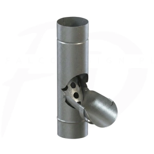 Łapacz deszczówki stalowy ⌀ 90 firmy KROP kolor antracyt metaliczny